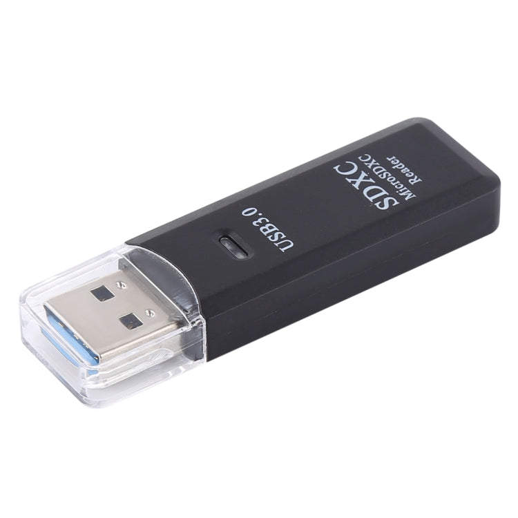 2 in 1 USB 3.0 Card Reader, Super Speed 5Gbps, Support SD Card / TF Card(Black) -  by PMC Jewellery | Online Shopping South Africa | PMC Jewellery | Buy Now Pay Later Mobicred