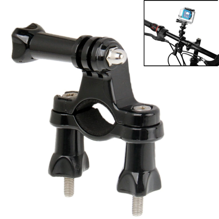 Universal Bike Handlebar Seatpost Mount for GoPro Hero12 Black / Hero11 /10 /9 /8 /7 /6 /5, Insta360 Ace / Ace Pro, DJI Osmo Action 4 and Other Action Cameras(Black) - Bicycle Handlebar Mount by PMC Jewellery | Online Shopping South Africa | PMC Jewellery | Buy Now Pay Later Mobicred