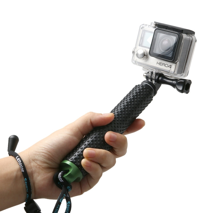 Handheld 49cm Extendable Pole Monopod with Screw for GoPro Hero12 Black / Hero11 /10 /9 /8 /7 /6 /5, Insta360 Ace / Ace Pro, DJI Osmo Action 4 and Other Action Cameras(Green) - Extendable Pole by PMC Jewellery | Online Shopping South Africa | PMC Jewellery | Buy Now Pay Later Mobicred