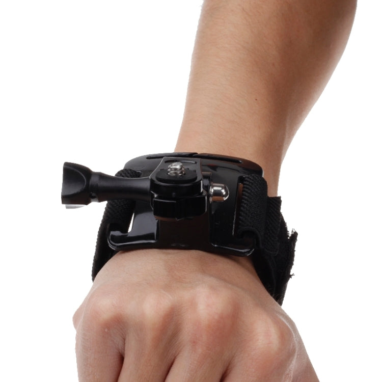 GP110 Arm Belt / Wrist Strap + Connecter Mount for GoPro, Insta360, DJI and Other Action Cameras(Black) - Wrist Strap by PMC TechLife | Online Shopping South Africa | PMC TechLife | Buy Now Pay Later Mobicred