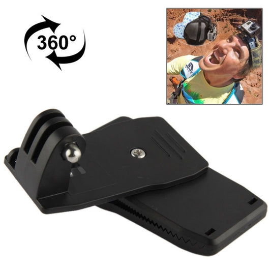 360 Degree Rotation Backpack Rec-Mounts Clip Clamp Mount for GoPro Hero12 Black / Hero11 /10 /9 /8 /7 /6 /5, Insta360 Ace / Ace Pro, DJI Osmo Action 4 and Other Action Cameras - Backpack Clip by PMC Jewellery | Online Shopping South Africa | PMC Jewellery | Buy Now Pay Later Mobicred