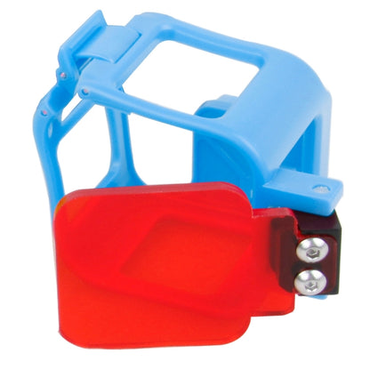 TMC Low-profile Frame Mount with Filter for GoPro HERO5 Session /HERO4 Session /HERO Session(Blue) - Protective Frame by TMC | Online Shopping South Africa | PMC Jewellery | Buy Now Pay Later Mobicred
