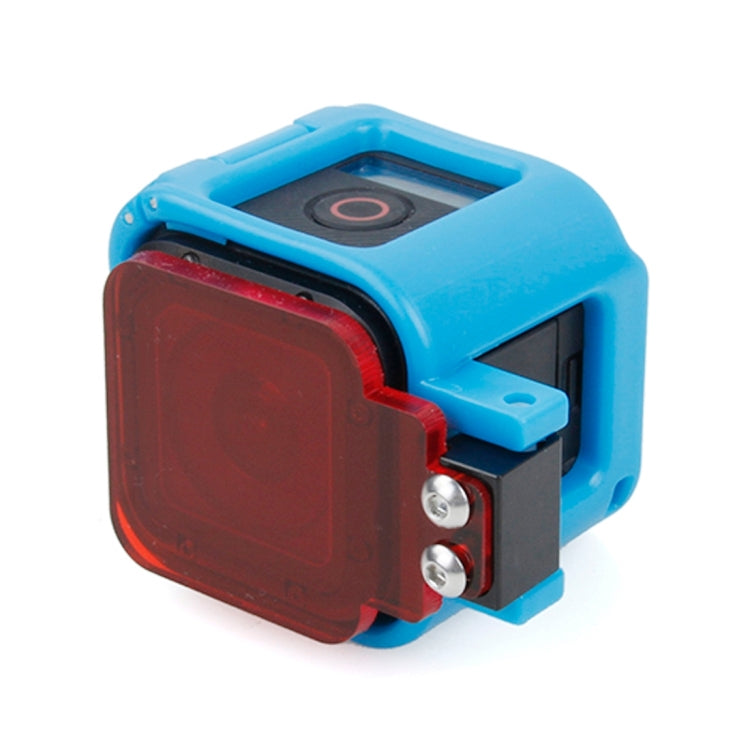 TMC Low-profile Frame Mount with Filter for GoPro HERO5 Session /HERO4 Session /HERO Session(Blue) - Protective Frame by TMC | Online Shopping South Africa | PMC Jewellery | Buy Now Pay Later Mobicred
