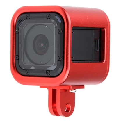 Housing Shell CNC Aluminum Alloy Protective Cage with Insurance Back Cover for GoPro HERO5 Session /HERO4 Session /HERO Session(Red) - Metal Cases by PMC Jewellery | Online Shopping South Africa | PMC Jewellery | Buy Now Pay Later Mobicred