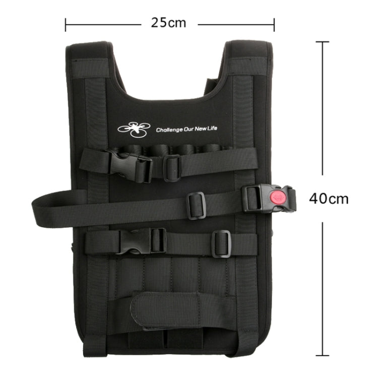 Shoulder Backpack Carry Case Multipurpose Bag Neck Strap Belt for Dji Phantom 3 / 2 / 1 / Vision+, Carry Available for Quadcopter, Remote Controller, Battery, Propellers(Black) -  by PMC TechLife | Online Shopping South Africa | PMC TechLife | Buy Now Pay Later Mobicred