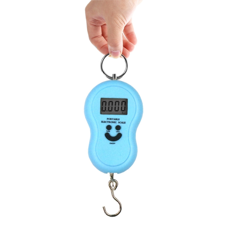 MH-04 LCD Portable Electronic Handheld Hanging Digital Scale, Excluding Batteries(Blue) - Hanging Scales by PMC Jewellery | Online Shopping South Africa | PMC Jewellery | Buy Now Pay Later Mobicred