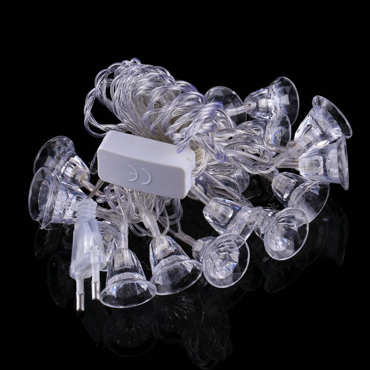 7m Bell Pendants Decoration String Lights, 30-LED Multi-Colored Light  (AC 220V / EU Plug)(Transparent) - Holiday Lights by PMC TechLife | Online Shopping South Africa | PMC TechLife | Buy Now Pay Later Mobicred