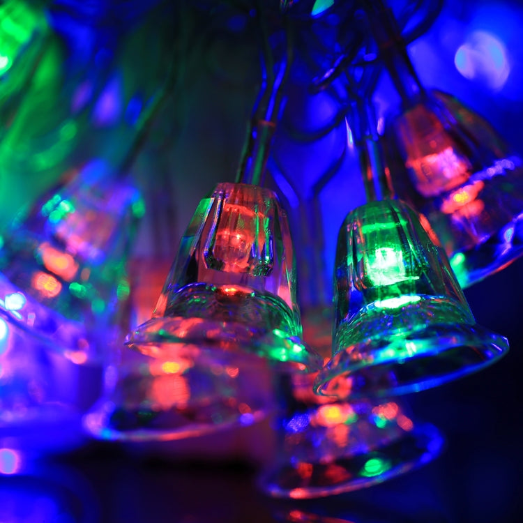 7m Bell Pendants Decoration String Lights, 30-LED Multi-Colored Light  (AC 220V / EU Plug)(Transparent) - Holiday Lights by PMC TechLife | Online Shopping South Africa | PMC TechLife | Buy Now Pay Later Mobicred