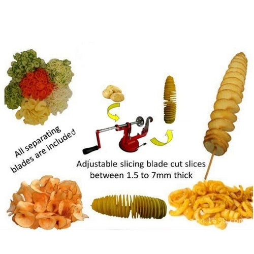Spiral Potato Slicer, Size: about 21cm x 13cm - Cutter & Peeler by PMC TechLife | Online Shopping South Africa | PMC TechLife | Buy Now Pay Later Mobicred