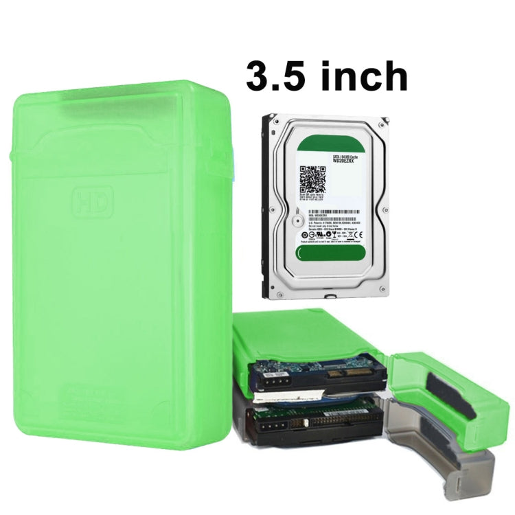 3.5 inch Hard Drive Disk HDD SATA IDE Plastic Storage Box Enclosure Case(Green) - HDD Enclosure by PMC TechLife | Online Shopping South Africa | PMC TechLife