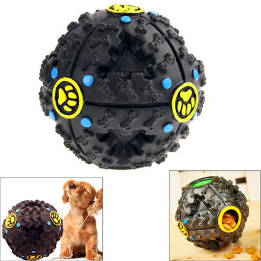 Pet Dog and Cat Food Dispenser Squeaky Giggle Quack Sound Training Toy Chew Ball, Ball Diameter: 11cm - Leakage Toy by PMC Jewellery | Online Shopping South Africa | PMC Jewellery