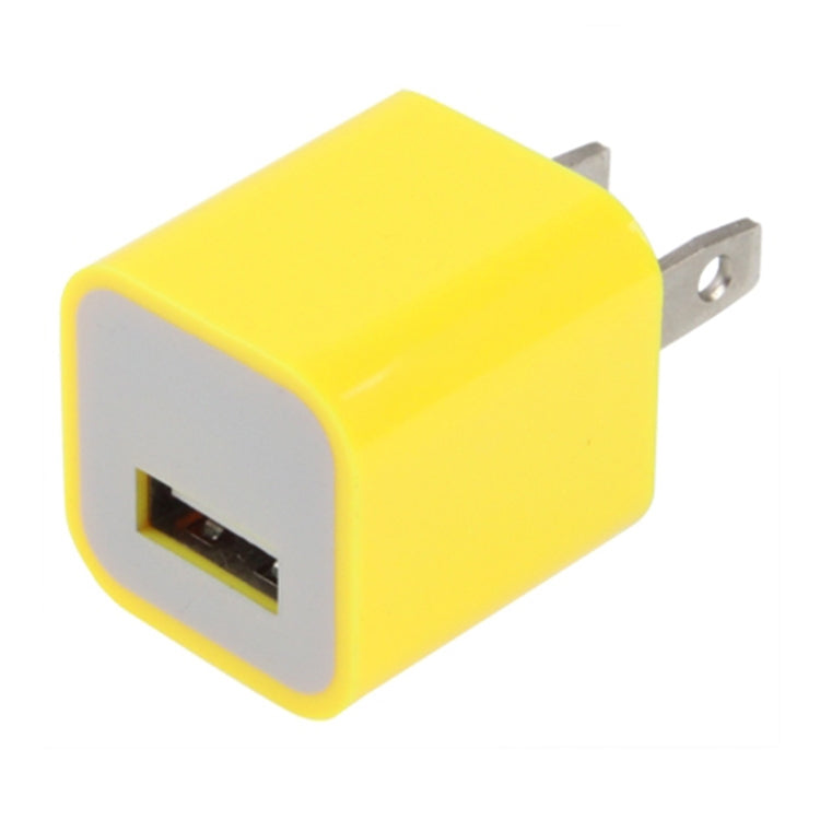 US Plug USB Charger(Yellow) - USB Charger by PMC Jewellery | Online Shopping South Africa | PMC Jewellery | Buy Now Pay Later Mobicred