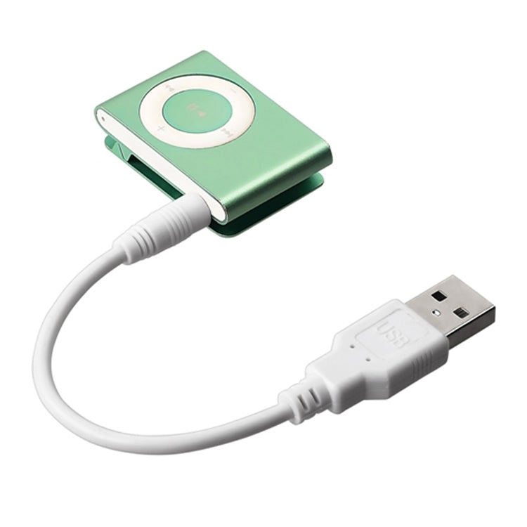 USB to 3.5mm Jack Data Sync & Charge Cable for iPod Shuffle 1st /2nd /3rd Generation, Length: 15.5cm(White) - Normal Style Cable by PMC Jewellery | Online Shopping South Africa | PMC Jewellery | Buy Now Pay Later Mobicred