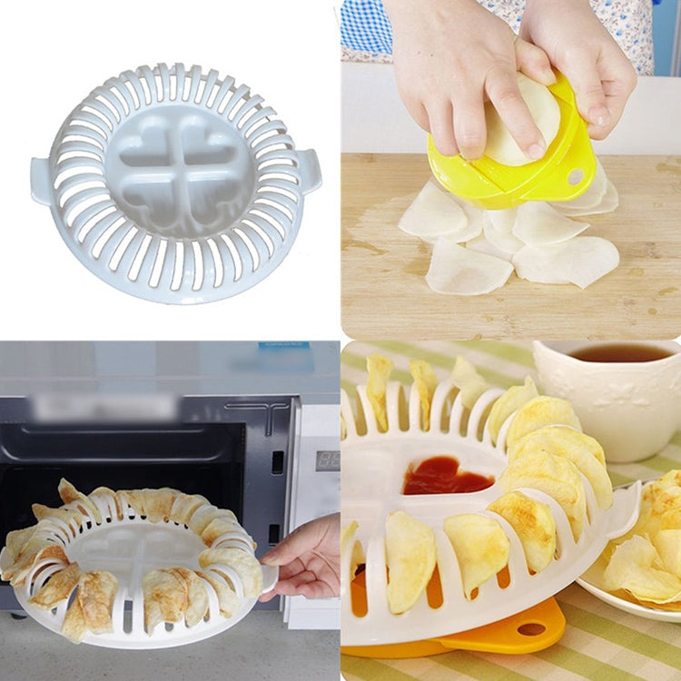 DIY Microwave Oven Baked Potato Chips Homemade Maker Machine Device with Slicer & Plate - Baking mat & Bakewares by PMC TechLife | Online Shopping South Africa | PMC TechLife | Buy Now Pay Later Mobicred