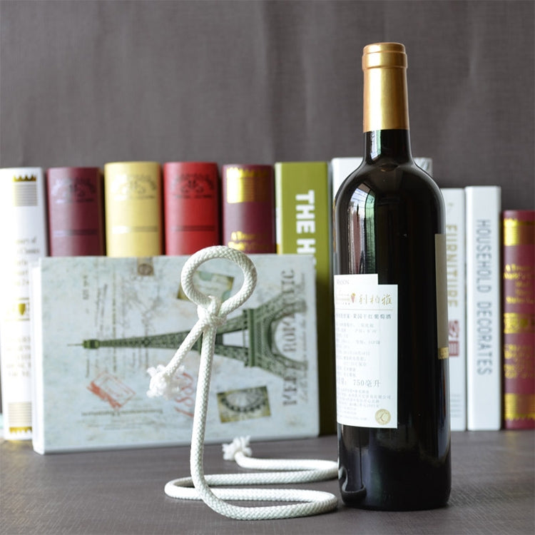 Magic Rope Wine Rack(White) - Shelf by PMC Jewellery | Online Shopping South Africa | PMC Jewellery | Buy Now Pay Later Mobicred