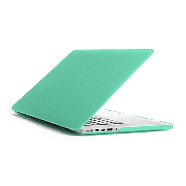 ENKAY for MacBook Pro Retina 13.3 inch (US Version) / A1425 / A1502 4 in 1 Frosted Hard Shell Plastic Protective Case with Screen Protector & Keyboard Guard & Anti-dust Plugs(Green) - MacBook Pro Cases by ENKAY | Online Shopping South Africa | PMC Jewellery | Buy Now Pay Later Mobicred