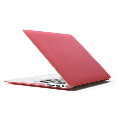 ENKAY for MacBook Air 11.6 inch (US Version) / A1370 / A1465 4 in 1 Frosted Hard Shell Plastic Protective Case with Screen Protector & Keyboard Guard & Anti-dust Plugs(Pink) - MacBook Air Cases by ENKAY | Online Shopping South Africa | PMC Jewellery | Buy Now Pay Later Mobicred