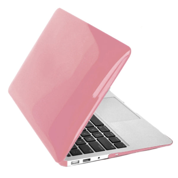 ENKAY for MacBook Air 11.6 inch (US Version) / A1370 / A1465 4 in 1 Crystal Hard Shell Plastic Protective Case with Screen Protector & Keyboard Guard & Anti-dust Plugs(Pink) - MacBook Air Cases by ENKAY | Online Shopping South Africa | PMC Jewellery | Buy Now Pay Later Mobicred