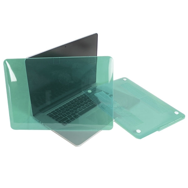 ENKAY for MacBook Pro Retina 15.4 inch (US Version) / A1398 4 in 1 Crystal Hard Shell Plastic Protective Case with Screen Protector & Keyboard Guard & Anti-dust Plugs(Green) - MacBook Pro Cases by ENKAY | Online Shopping South Africa | PMC Jewellery | Buy Now Pay Later Mobicred