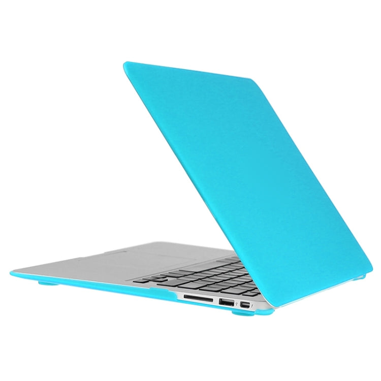 ENKAY for Macbook Air 13.3 inch (US Version) / A1369 / A1466 Hat-Prince 3 in 1 Frosted Hard Shell Plastic Protective Case with Keyboard Guard & Port Dust Plug(Blue) - MacBook Air Cases by ENKAY | Online Shopping South Africa | PMC Jewellery | Buy Now Pay Later Mobicred