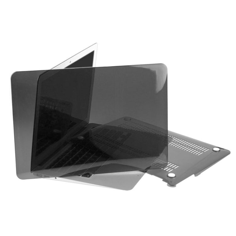 ENKAY for Macbook Air 11.6 inch (US Version) / A1370 / A1465 Hat-Prince 3 in 1 Crystal Hard Shell Plastic Protective Case with Keyboard Guard & Port Dust Plug(Black) - MacBook Air Cases by ENKAY | Online Shopping South Africa | PMC Jewellery | Buy Now Pay Later Mobicred