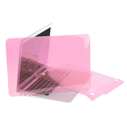 ENKAY for Macbook Air 11.6 inch (US Version) / A1370 / A1465 Hat-Prince 3 in 1 Crystal Hard Shell Plastic Protective Case with Keyboard Guard & Port Dust Plug(Pink) - MacBook Air Cases by ENKAY | Online Shopping South Africa | PMC Jewellery | Buy Now Pay Later Mobicred