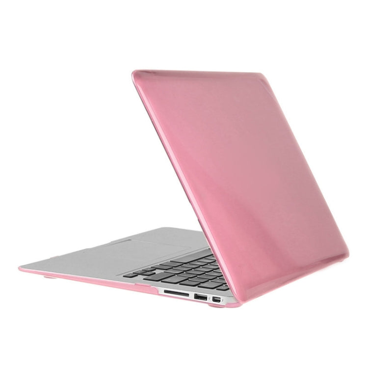 ENKAY for Macbook Air 13.3 inch (US Version) / A1369 / A1466 Hat-Prince 3 in 1 Crystal Hard Shell Plastic Protective Case with Keyboard Guard & Port Dust Plug(Pink) - MacBook Air Cases by ENKAY | Online Shopping South Africa | PMC Jewellery | Buy Now Pay Later Mobicred