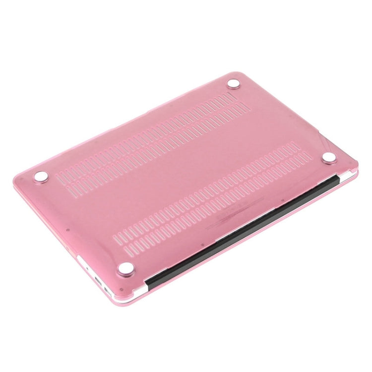 ENKAY for Macbook Air 13.3 inch (US Version) / A1369 / A1466 Hat-Prince 3 in 1 Crystal Hard Shell Plastic Protective Case with Keyboard Guard & Port Dust Plug(Pink) - MacBook Air Cases by ENKAY | Online Shopping South Africa | PMC Jewellery | Buy Now Pay Later Mobicred