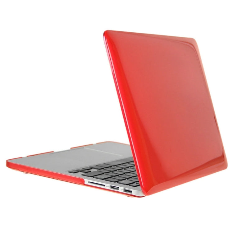 ENKAY for Macbook Pro Retina 13.3 inch (US Version) / A1425 / A1502 Hat-Prince 3 in 1 Crystal Hard Shell Plastic Protective Case with Keyboard Guard & Port Dust Plug(Red) - MacBook Pro Cases by ENKAY | Online Shopping South Africa | PMC Jewellery | Buy Now Pay Later Mobicred