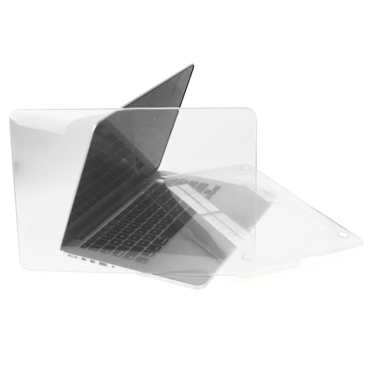 ENKAY for Macbook Pro Retina 15.4 inch (US Version) / A1398 Hat-Prince 3 in 1 Crystal Hard Shell Plastic Protective Case with Keyboard Guard & Port Dust Plug(White) - MacBook Pro Cases by ENKAY | Online Shopping South Africa | PMC Jewellery | Buy Now Pay Later Mobicred