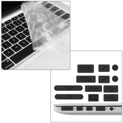 ENKAY for Macbook Pro Retina 13.3 inch (US Version) / A1425 / A1502 Hat-Prince 3 in 1 Frosted Hard Shell Plastic Protective Case with Keyboard Guard & Port Dust Plug(Grey) - MacBook Pro Cases by ENKAY | Online Shopping South Africa | PMC Jewellery | Buy Now Pay Later Mobicred