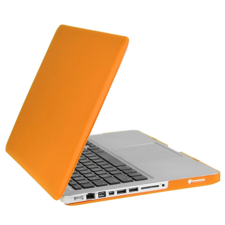 ENKAY for Macbook Pro 15.4 inch (US Version) / A1286 Hat-Prince 3 in 1 Frosted Hard Shell Plastic Protective Case with Keyboard Guard & Port Dust Plug(Orange) - MacBook Pro Cases by ENKAY | Online Shopping South Africa | PMC Jewellery | Buy Now Pay Later Mobicred