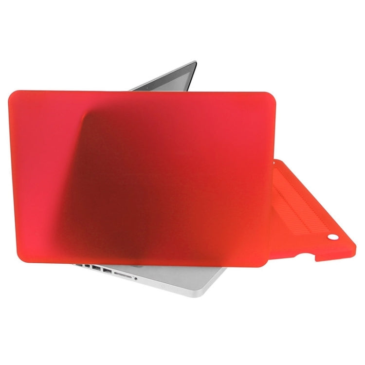 ENKAY for Macbook Pro 15.4 inch (US Version) / A1286 Hat-Prince 3 in 1 Frosted Hard Shell Plastic Protective Case with Keyboard Guard & Port Dust Plug(Red) - MacBook Pro Cases by ENKAY | Online Shopping South Africa | PMC Jewellery | Buy Now Pay Later Mobicred