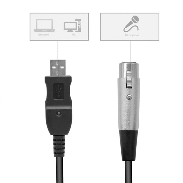USB Microphone Cable, Cable Length: 3.5M - Microphone Audio Cable & Connector by PMC TechLife | Online Shopping South Africa | PMC TechLife | Buy Now Pay Later Mobicred