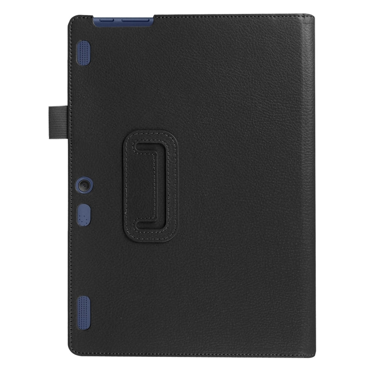 Litchi Texture Horizontal Flip Solid Color Leather Case with Holder for Lenovo TAB 2 A10-30 X30F & TAB 2 A10-70F, 10.1 inch(Black) - Lenovo by PMC Jewellery | Online Shopping South Africa | PMC Jewellery | Buy Now Pay Later Mobicred