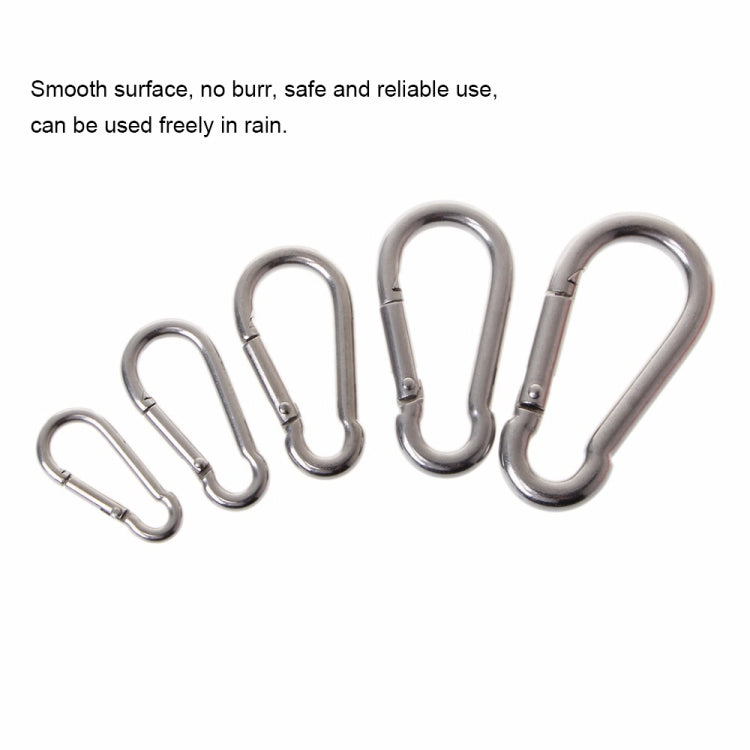 M6 Stainless Steel Carabiner Spring Hook Multi-tool Mountaineering Buckle Lock Camping Hook Rope, Inner Diameter: 5.8mm - Hooks by PMC TechLife | Online Shopping South Africa | PMC TechLife | Buy Now Pay Later Mobicred