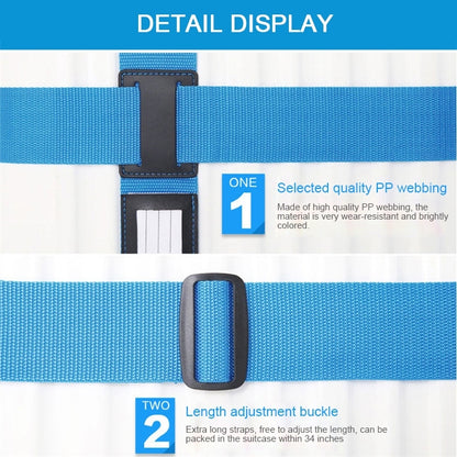 Luggage Strap Cross Belt Adjustable Packing Band Belt Strap with Password Lock for Luggage Travel Suitcase(Colour) - Tapes & Ropes by PMC Jewellery | Online Shopping South Africa | PMC Jewellery | Buy Now Pay Later Mobicred