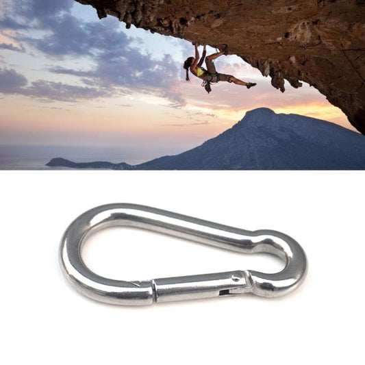 M5 Stainless Steel Carabiner Spring Hook Multi-tool Mountaineering Buckle Lock Camping Hook Rope, Inner Diameter: 4.9mm - Hooks by PMC Jewellery | Online Shopping South Africa | PMC Jewellery | Buy Now Pay Later Mobicred