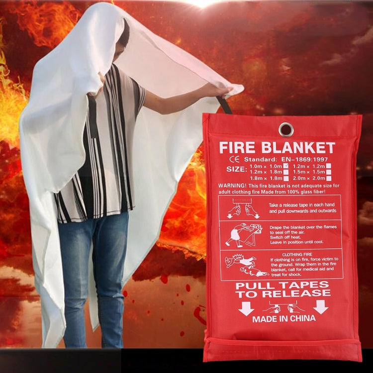 Emergency Survival Fire Blanket Shelter Safety Protector Extinguishers Tent, Size: 1*1m - Others by PMC Jewellery | Online Shopping South Africa | PMC Jewellery | Buy Now Pay Later Mobicred