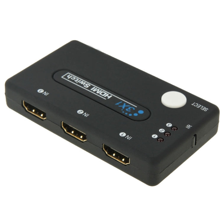 Mini 3x1 HD 1080P HDMI V1.3 Selector with Remote Control for HDTV / STB/ DVD / Projector / DVR - Splitter by PMC Jewellery | Online Shopping South Africa | PMC Jewellery