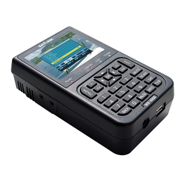 SATLINK WS6906 3.5 inch LCD Colour Screen Portable Digital Satellite Finder Meter(US Plug) - free shipping - PMC TechLife - Order now!