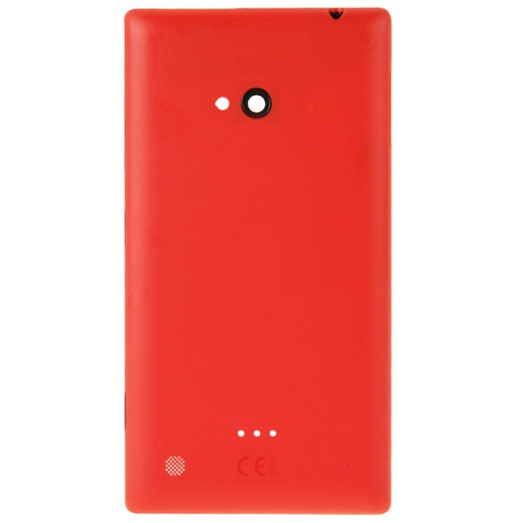 Frosted Surface Plastic Back Housing Cover for Nokia Lumia 720(Red) - Back Cover by PMC Jewellery | Online Shopping South Africa | PMC Jewellery | Buy Now Pay Later Mobicred