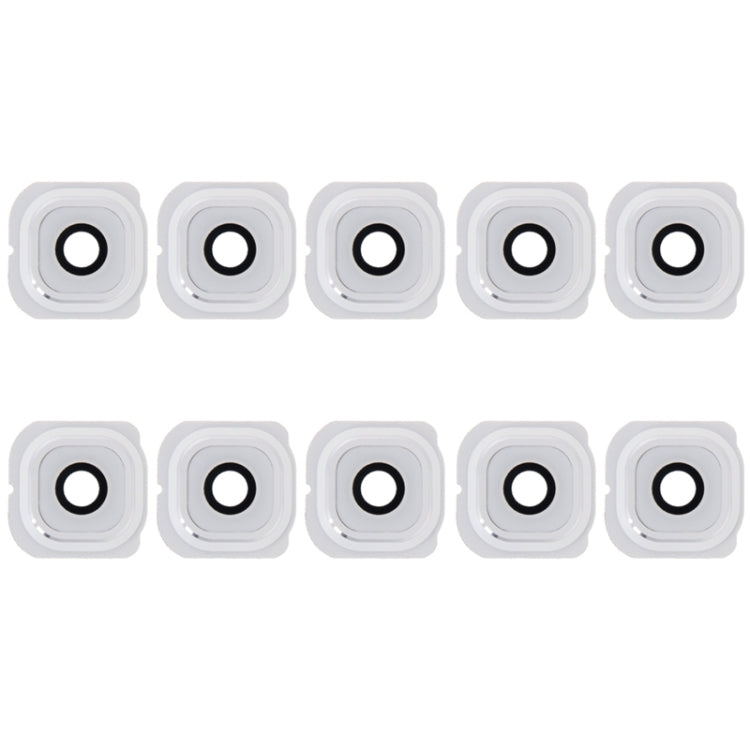 For Galaxy S6 Edge / G925 10pcs Camera Lens Cover with Sticker (White) - Camera by PMC Jewellery | Online Shopping South Africa | PMC Jewellery | Buy Now Pay Later Mobicred