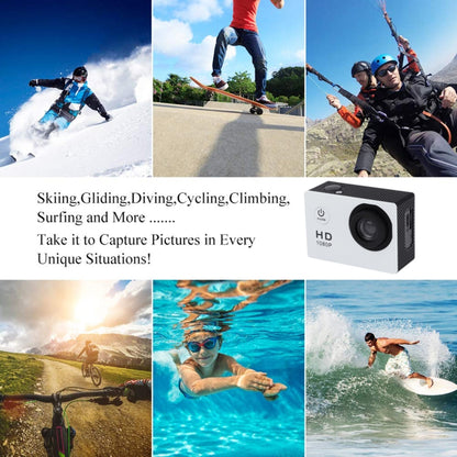 SJ4000 Full HD 1080P 2.0 inch LCD Sports Camcorder DV with Waterproof Case, Generalplus 6624, 30m Depth Waterproof(White) - Other Camera by PMC Jewellery | Online Shopping South Africa | PMC Jewellery | Buy Now Pay Later Mobicred