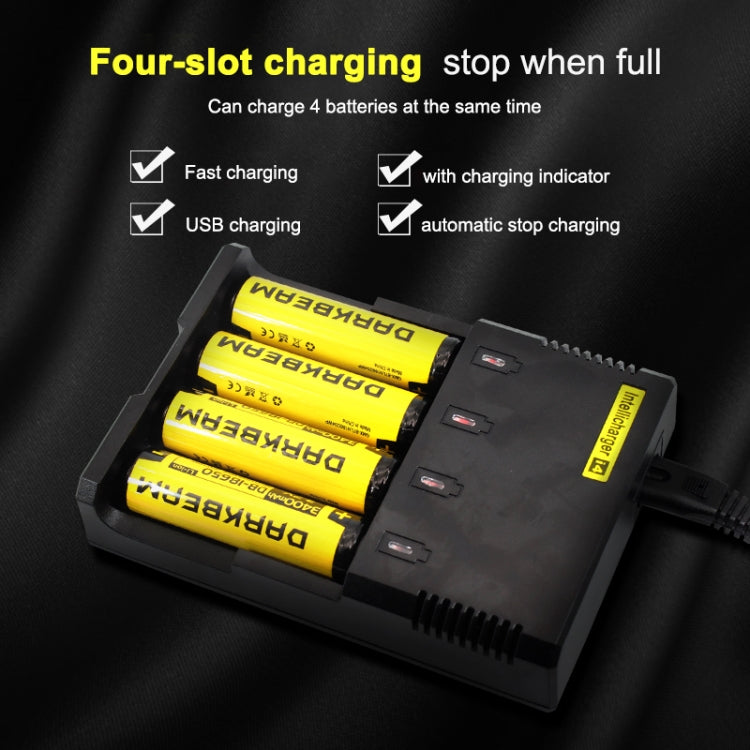 Universal Lithium Battery Charger for 26650 / 22650 / 18650 / 17670 / 18490 / 17500 / 17335 / 16340 / 14500 / 10440 (100V - 240V)(Black) - Charger & Converter by PMC Jewellery | Online Shopping South Africa | PMC Jewellery | Buy Now Pay Later Mobicred