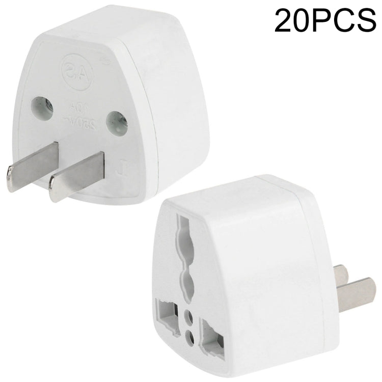 20 PCS Travel Wall Power Adapter Plug Adapter, US Plug - Plug Adaptor by PMC Jewellery | Online Shopping South Africa | PMC Jewellery | Buy Now Pay Later Mobicred