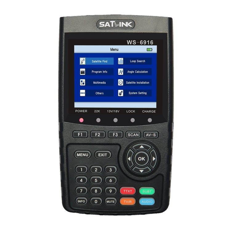 SATLINK WS6916 Digital Satellite Signal Finder Meter, 3.5 inch TFT LCD Screen, Support DVB-S / S2, MPEG-2 / MPEG-4(UK Plug) - Satellite Finder by PMC TechLife | Online Shopping South Africa | PMC TechLife | Buy Now Pay Later Mobicred