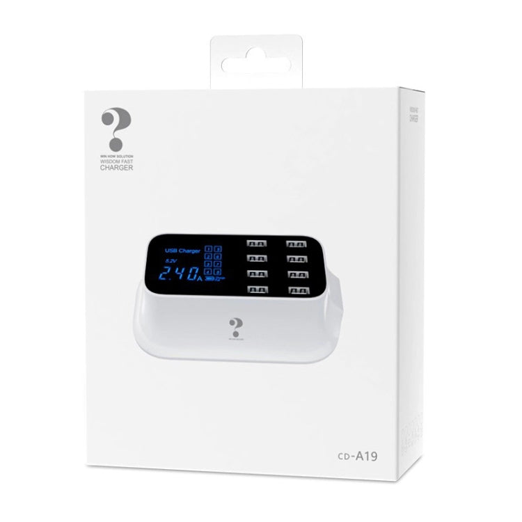 YC-CDA19A 8-port USB Multi-function 40W Intelligent Digital Display Fast Charging Dock, US Plug - free shipping - PMC Jewellery - Order now!