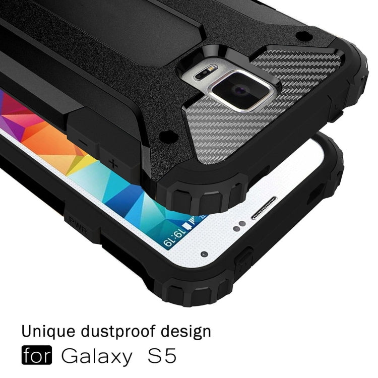 For Galaxy S5 / G900 Tough Armor TPU + PC Combination Case(Black) - Galaxy Phone Cases by PMC Jewellery | Online Shopping South Africa | PMC Jewellery