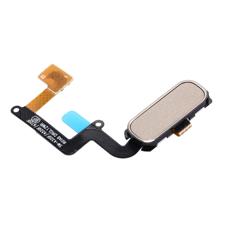 Home Button Flex Cable with Fingerprint Identification for Galaxy A3 (2017) / A320 & A5 (2017) / A520 & A7 (2017) / A720(Gold) - Home key & Side Key by PMC Jewellery | Online Shopping South Africa | PMC Jewellery